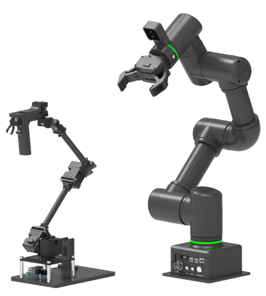 ROBOTIS OMY-AI3M follower and leader arms